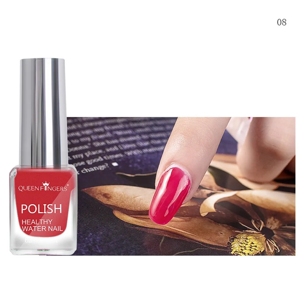 8 25 цветов Отшелушивающий лак для ногтей Vernis Ongle Lakiery Hybrydowe на водной основе чистый телесный серебряный цвет Лак Блеск для ногтей H7 - Цвет: 8