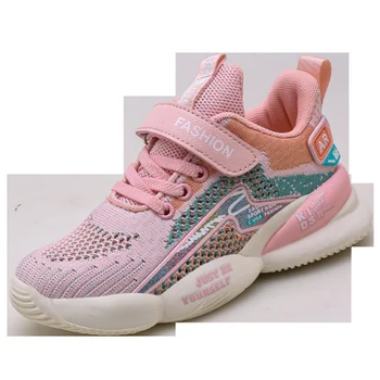 

2020 Boys Fashion Sneakers Girls Fashion Spring Autumn Breathable and Lightweight All-match Shoes Boy Running Casual Shoes