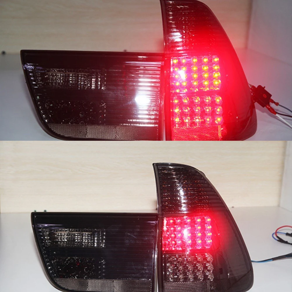 

4 Pieces 1998 to 2006 Year For BMW X5 E53 LED Tail Lamps Rear Lights Back Light Smoke Black LF