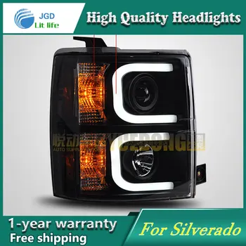 

Car styling case for Chevrolet Silverado Headlights LED Silverado Headlight DRL Lens Double Beam HID Xenon car accessories