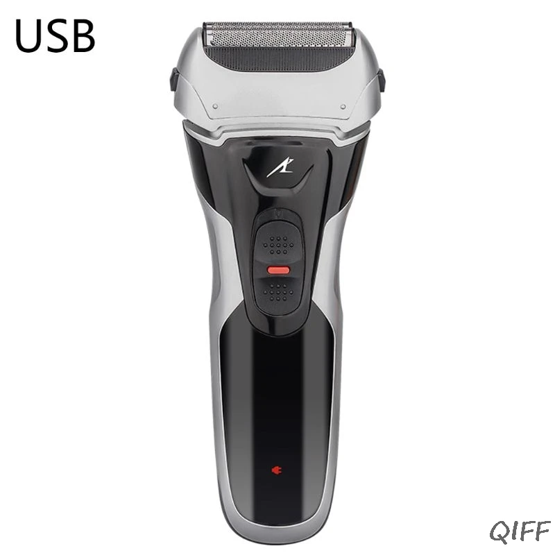 1 Набор мужская электробритва USB перезаряжаемая электрическая бритва триммер для сухой и влажной бороды