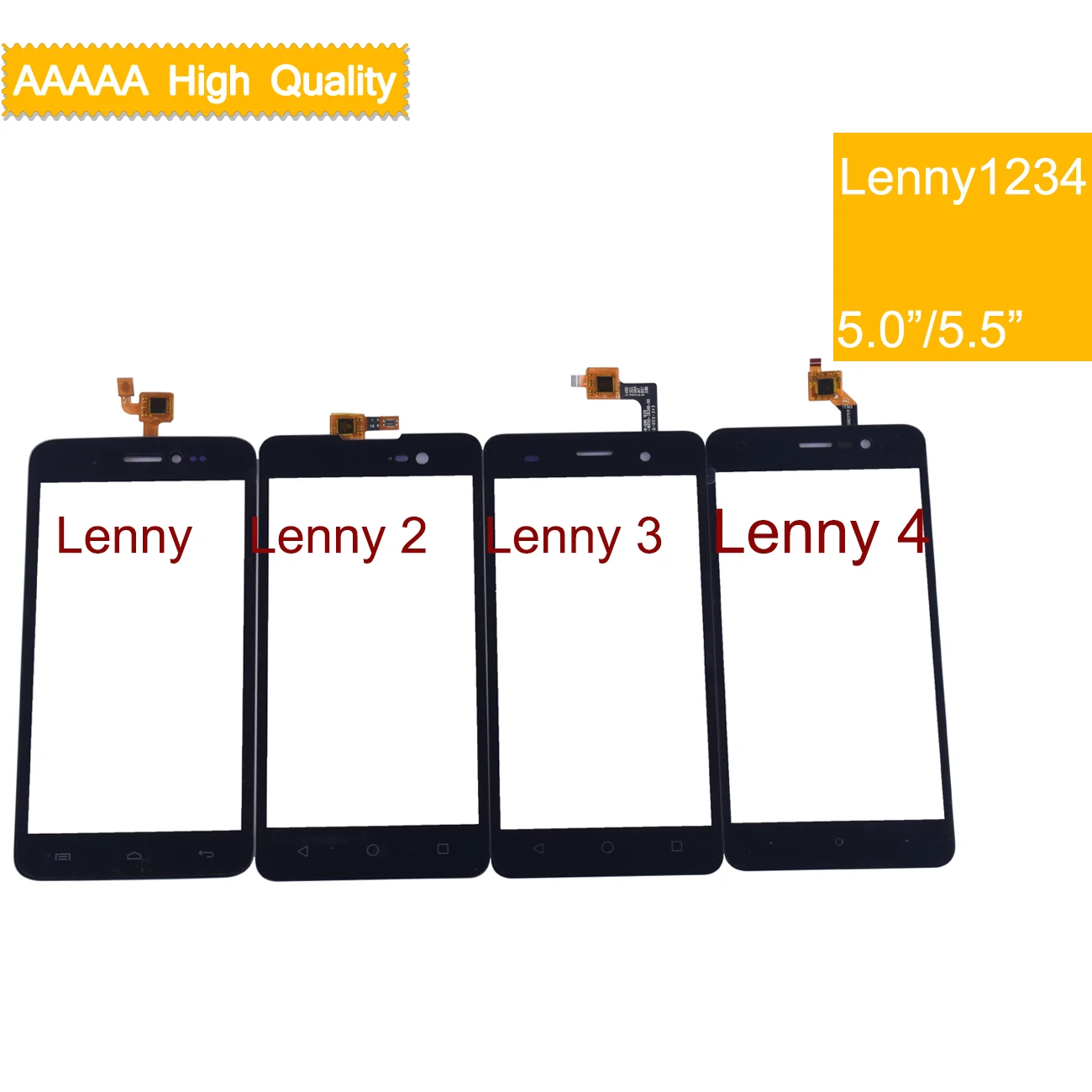 Для Wiko Lenny 1 Lenny 2 Lenny 3 Lenny 4 Сенсорная панель сенсорная панель дигитайзер Переднее внешнее стекло сенсорный экран Lenny 4 Plus touch