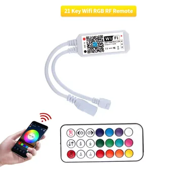 

Mini RF 21Key for RGB RGBW WS2812B LED Strip Remote Controller Light DC12V WIFI Remote