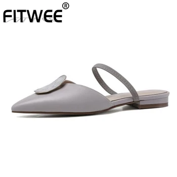 

FITWEE Size 33-43 Woman High Heel Sandals Metal Decoration Thick Heel Woman Summer Shoes Fashion Sexy Party Shoes Footwear