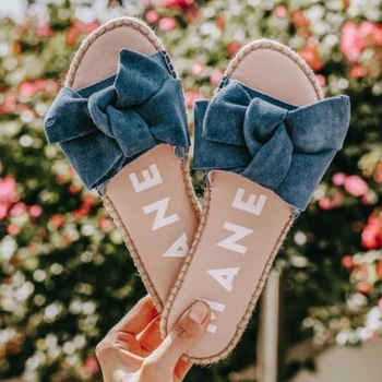 

Fashion Women Slippers Solid Butterfly Kont Platform Flat Heel Peep Toe Slides 2020 Beach Outdoor Ladies Shoes Zapatos De Mujer