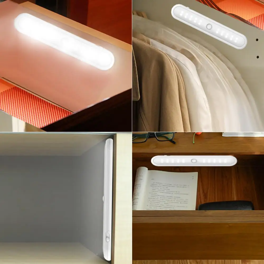 20LED инфракрасный датчик движения из PIR Ночной светильник под шкаф светильник шкаф Кухня ночь