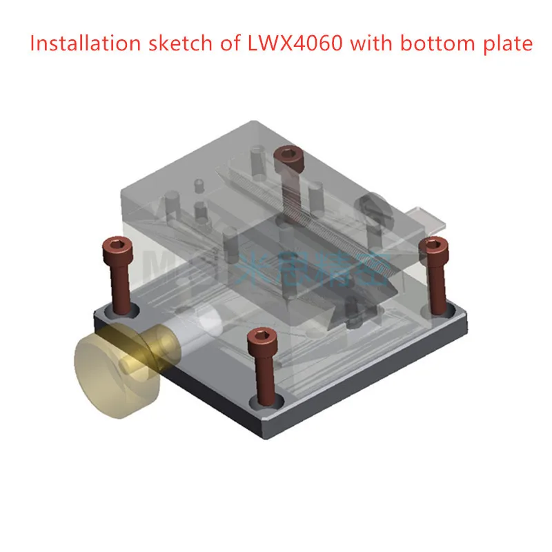 LWX4060 зубчатая рейка Swallowtail руководство смещение платформа быстрая подвижная Регулировка скользящая платформа точность гладкая платформа