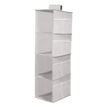 

4 Layers Oxford Cloth Washable Multi-layer Foldable Hanging Storage Large Capacity Organizer Debris Box Hanger 30CM*20CM*80CM