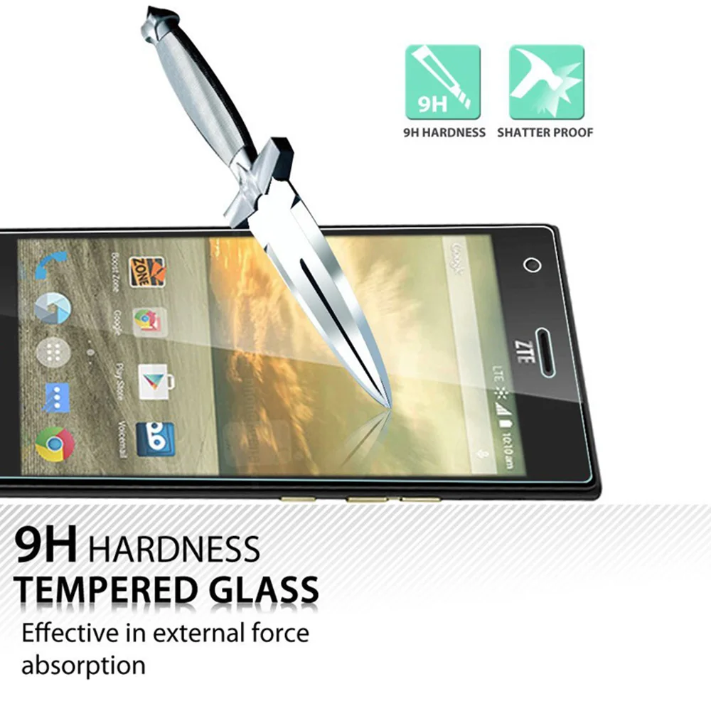 Защитное стекло закаленное 9H HD для ZTE Blade A510 A512 A452 GF3 L3 L6 L110 V6 V7 X3 X5 X7 X9 S6 D6 Z9
