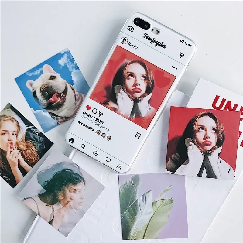 Чехол для телефона iPhone 11 PRO X XS Max XR чехол 8 7 6 6S Plus Instagram Стиль Сменные фото