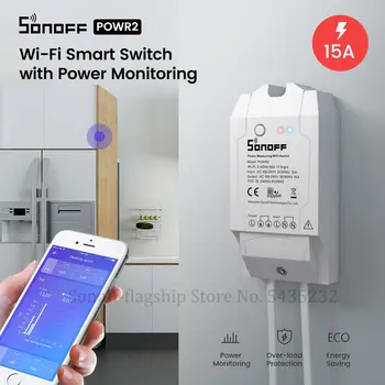 

Itead SONOFF POW R2 15A 3500W Wifi Switch Controller Real Time Power Consumption Monitor Measurement e-WeLink For Smart Home
