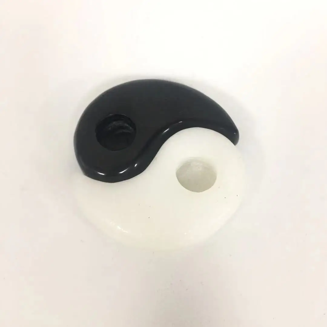 Натуральный кристалл Taiji Yinyang стеклянный фотокристалл для украшения YHM | Дом и сад