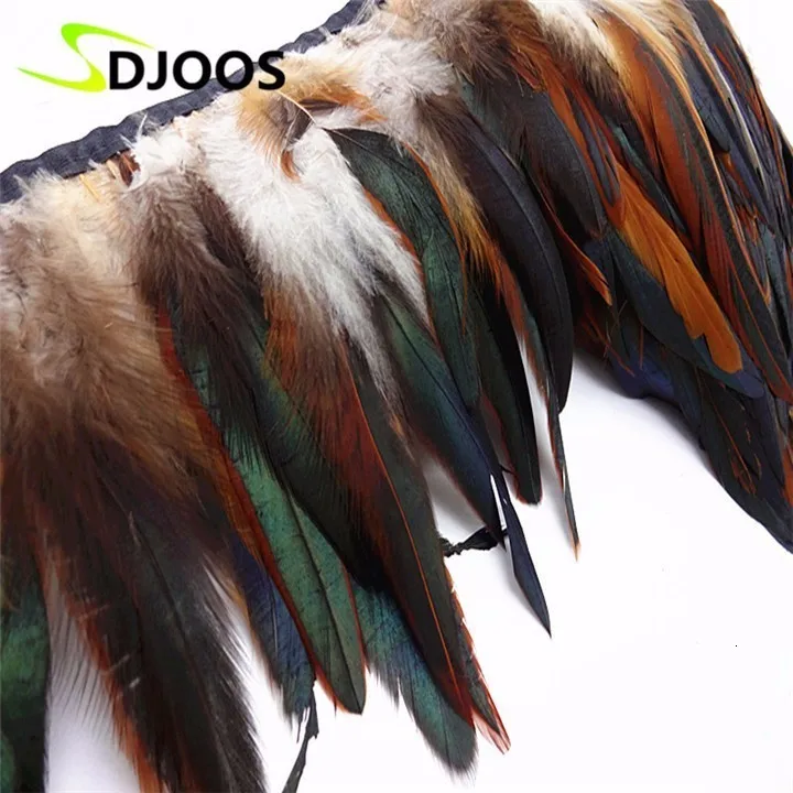 10 м* 5-" натуральные перья петуха отделкой красочные большие массы перьев для продажи оптовые продажи Свадебные украшения окантовка