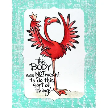 

Clear Stamps Flamingo doing yoga For DIY Scrapbooking Cards Making Craft 2020 New Silicone Stamps