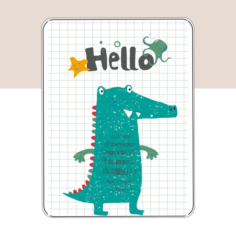 

Baby Changing Mat Infants Washable Waterproof Mattress Cartoon Changing Pad Floor mats Cushion Reusable Diaper
