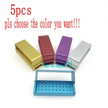 5* зубные боры держатель Блок дезинфекции коробка автоклав случае зубные Алмазные Боры holer для наконечник для высокоскоростной бормашины боры 30 отверстий