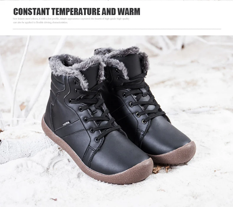 Valstone XL/Большие размеры 48; зимние мужские ботинки; качественные зимние ботинки; зимняя кожаная обувь; высокие кроссовки с плюшевой