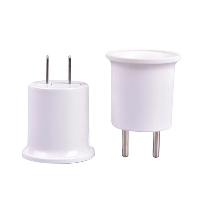 E27 Lamp Base To EU/US Plug Socket Lamp Holder Converter Adapter Light Bulb