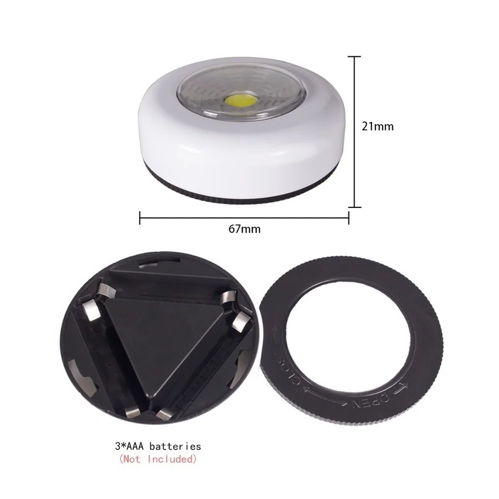 COB LED Touch Light Under Cabinet Led Wireless Wall Lamp Wardrobe Cupboard Closet Bedroom Kitchen Night Light 3A Battery Powered led night light night light led cabinet lights led night lamp