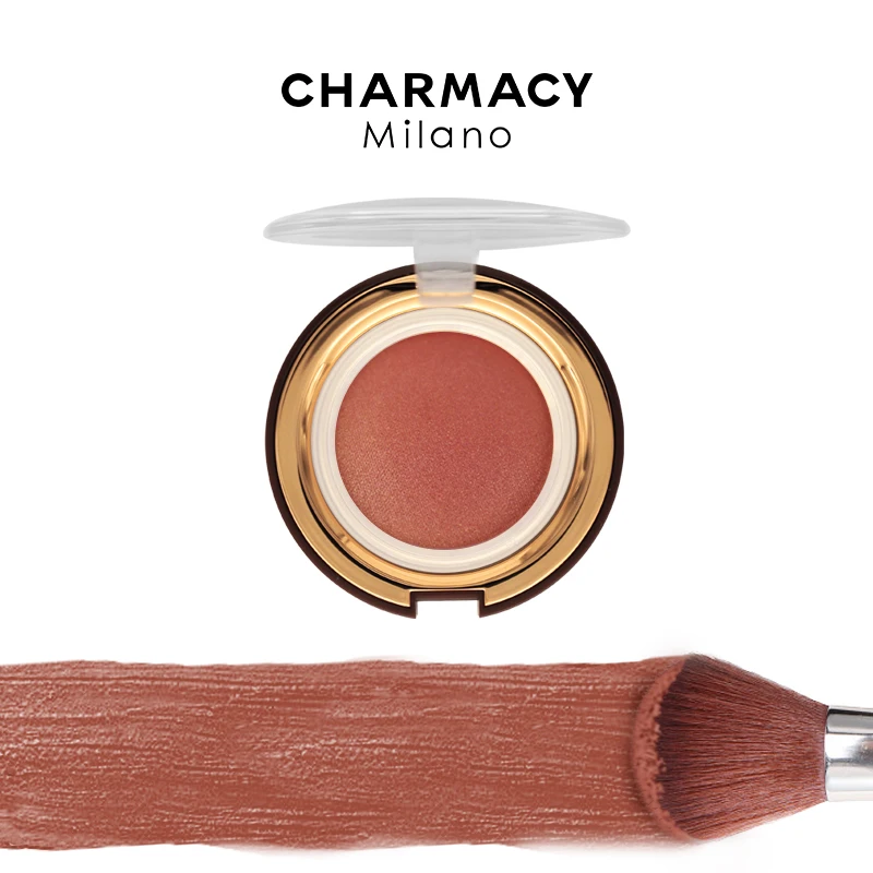 Коричневые Румяна CHARMACY матовый макияж легкие для лица - Цена: 