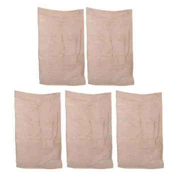 

5pcs Vegetable Bags Durable Reusable Jute Multi-Functional Grain Bags Fruits Storage Pouches Vegetables Bags For Restaurant