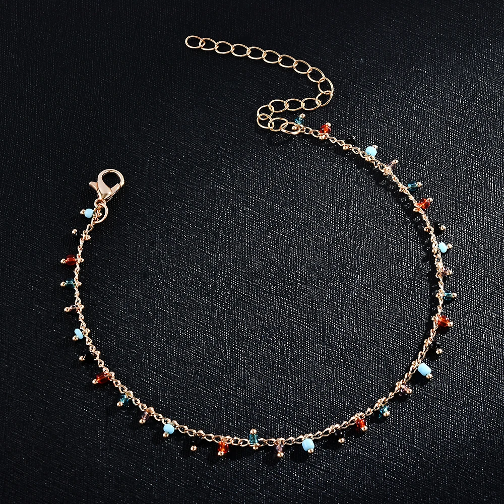 Fashion Ankle Bracelets Anklets for Women Beach Accessories Ankle Bracelet Stainless Steel Leg Bracelet Sandals Foot Jewelry