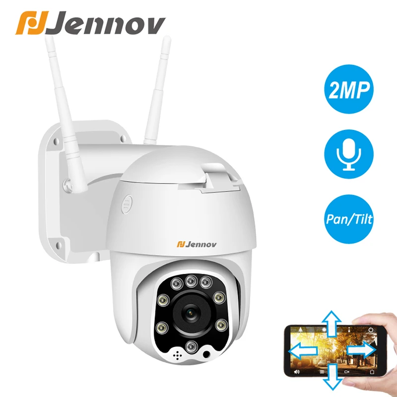Jennov 1080 P PTZ IP камера Открытый Купол беспроводная видеокамера с Wi Fi двухстороннее