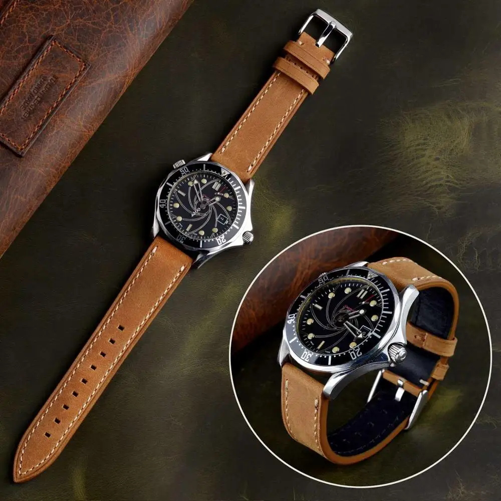 BISONSTRAP Quick Release Watch Bracelet for Men Women Watch strap 18mm 20mm 22mm Watcheband Strap Black Buckle