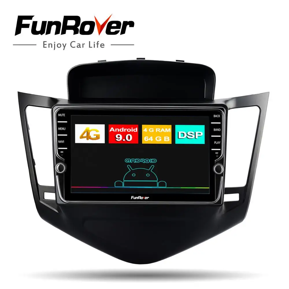 Flash Deal Funrover Octa Core car radio Multimedia stereo player 2 din android 9.0 For Chevrolet Cruze 2009-2013 car gps navigation DSP LTE 0