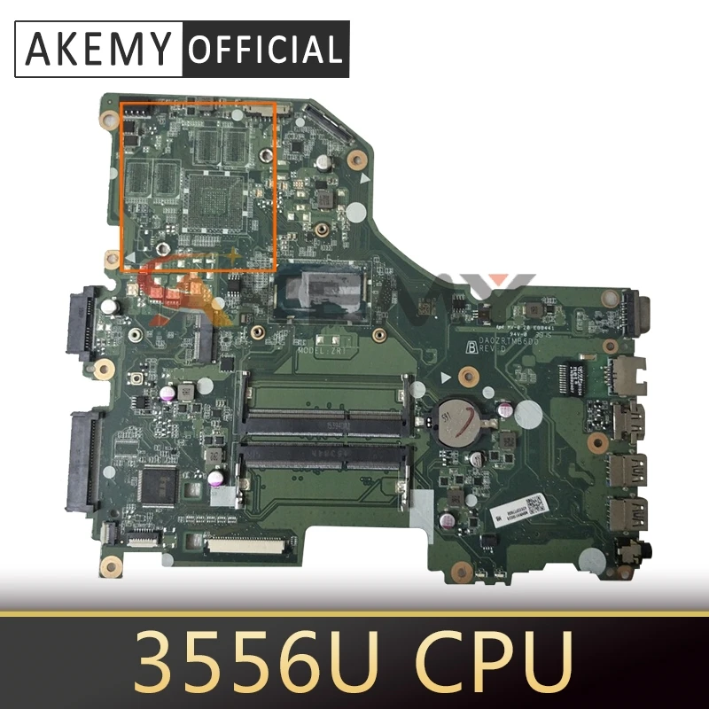 Akemy материнская плата для ноутбука ACER Aspire E5-573 Pentium 3556U DA0ZRTMB6D0 SR1E3 DDR3 | Компьютеры и