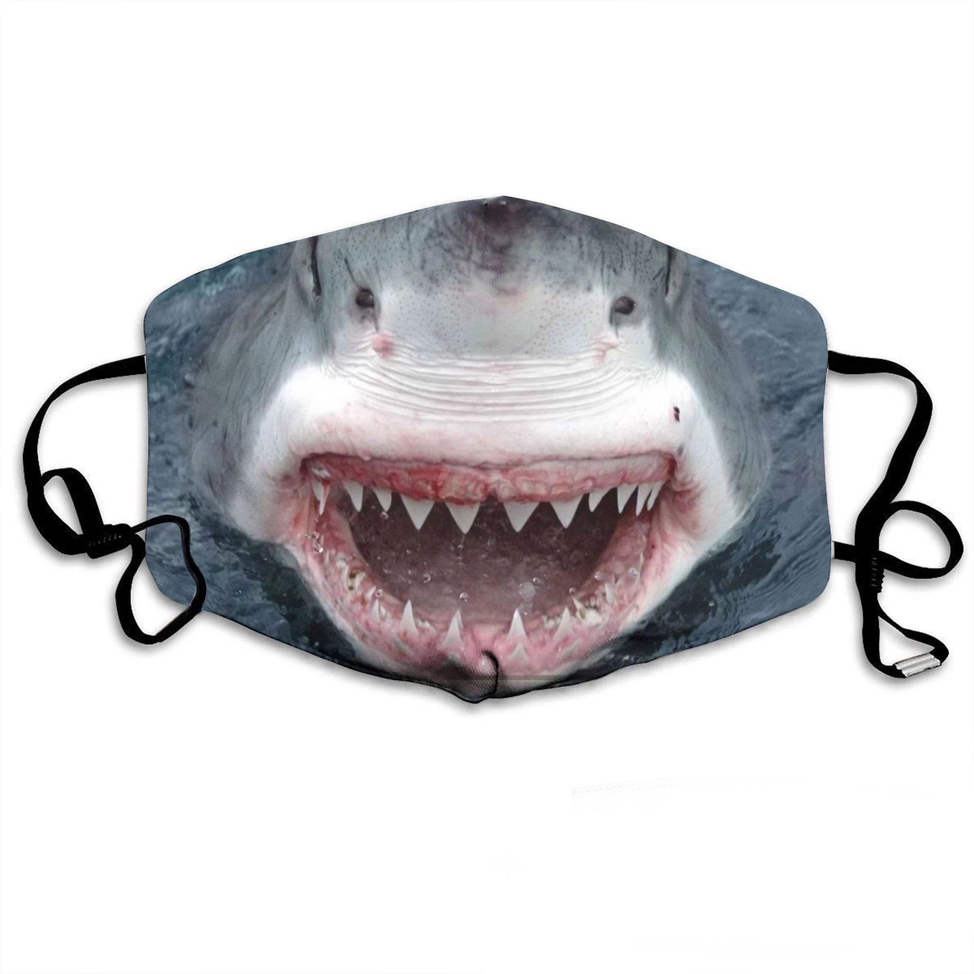 

Love Shark Face Mask Funny Shark Teeth 3D Printed Reusable Windproof Dustproof Masks Unisex Adult / child masks KZ-013