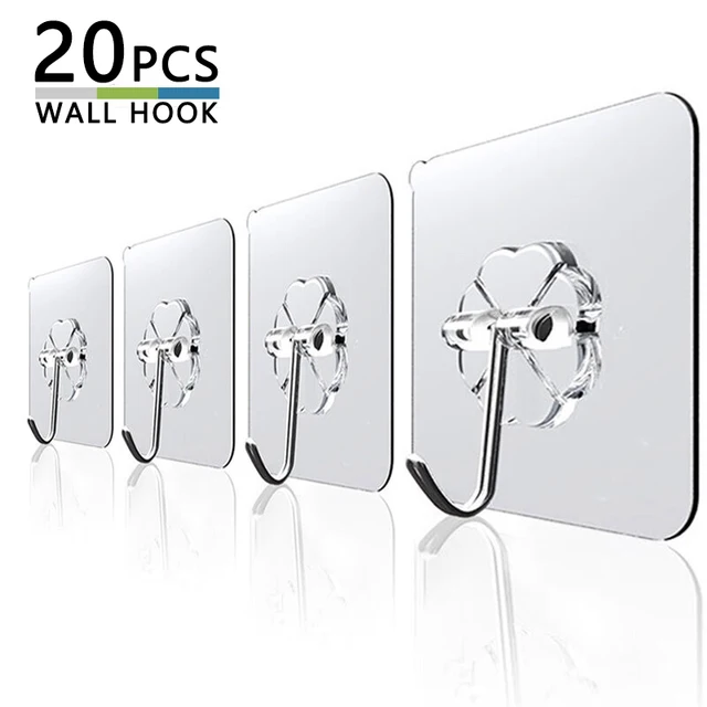 Transparent Strong Adhesive Wall Hooks