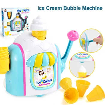

Baby Bath Toys Ice Cream Bubble Machine Kid Pretend Play Toy Play Water Toys Bath Toys Bubble Ice Creams Bubble Machine Toy