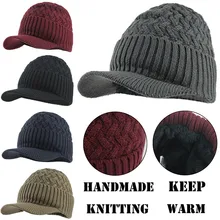 Зимняя мужская шапка и шарф, теплая вязаная шапка и шарф, уличные козырьки, повседневные дорожные однотонные кепки, простые головные уборы, Снэпбэк