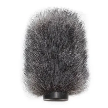 

Interview Wireless Windshield Artificial Fur Replacement Universal Portable Microphone Cover Detachable Reusable Reporter Stage