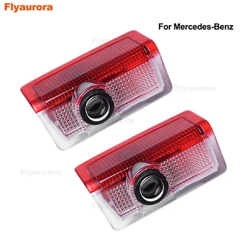 

2Pcs LED Car Door Light Projector Welcome Shadow Lamps For Mercedes/Benz W212 W203 W204 W211 A E B C ML GL Class For M-Class