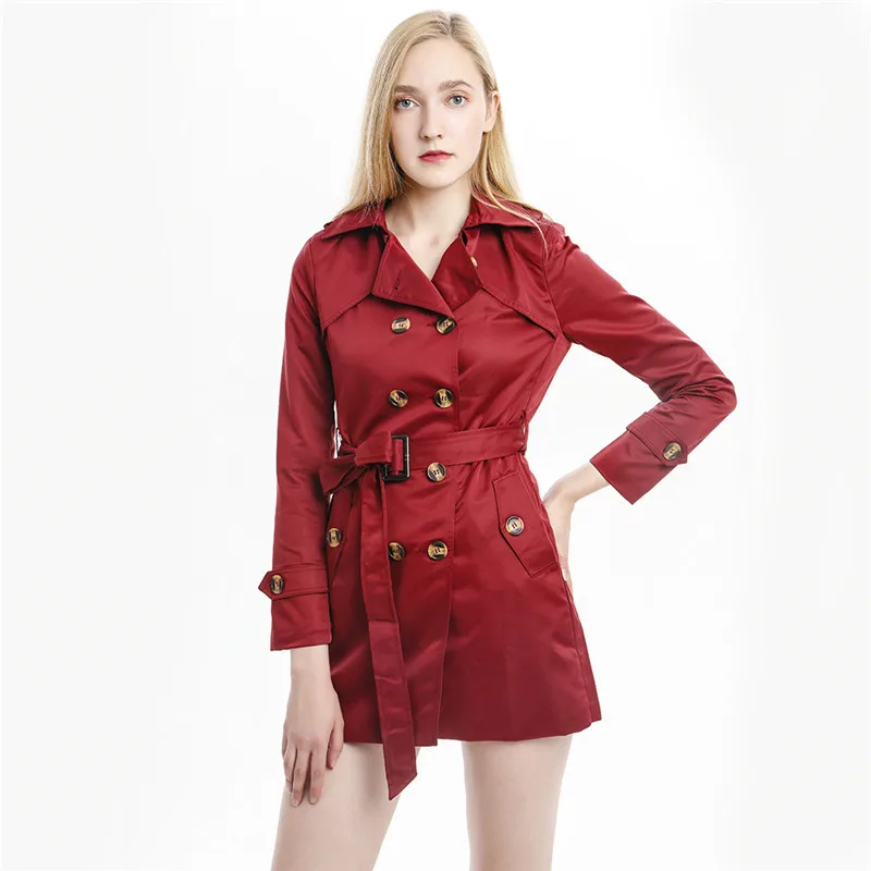 Повседневный Тренч, осенняя новинка, женская верхняя одежда, длинное пальто, модный Женский Тренч большого размера, Manteau Femme