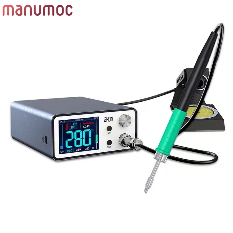 SMD BGA 수리용 JC Aixun 스마트 납땜 스테이션, 다리미 T12 T245 936 핸들 용접 팁, T3A 200W