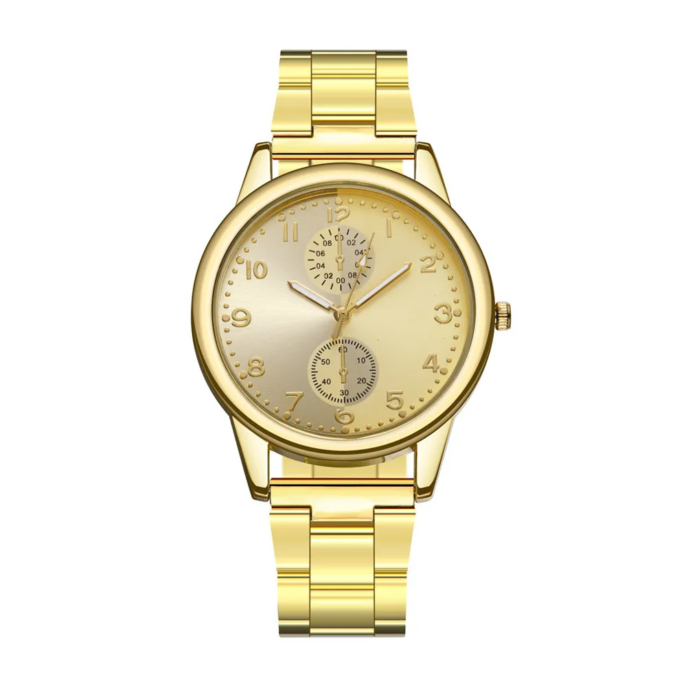 

Yolako Brand Fashion Men Steel Belt Watch Simple with Numbers Surface Quartz Steel Belt Men Sports Watch