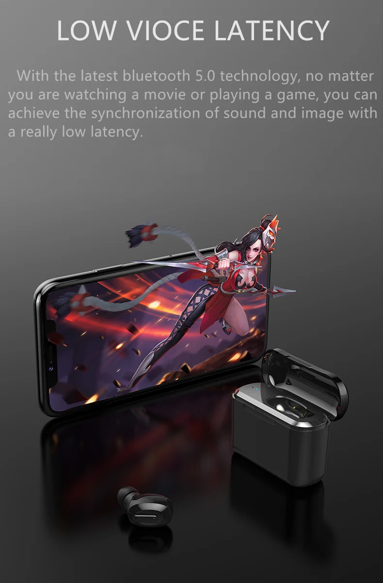 Мини Tws наушники Bluetooth 5,0 наушники перезаряжаемая гарнитура Blutooth Беспроводные наушники с зарядным устройством светодиодный дисплей Handfree