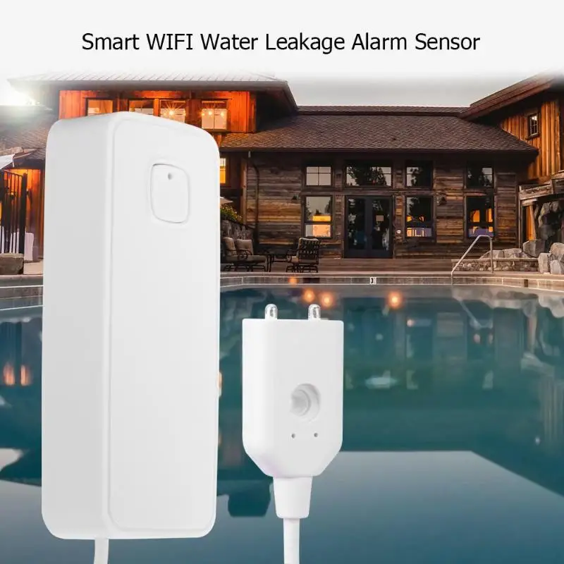 

Smar WIFI Water Leakage Alarm Smart Mobile Detector App Notification Alerts Water Sensor Alarm Leak Home Security
