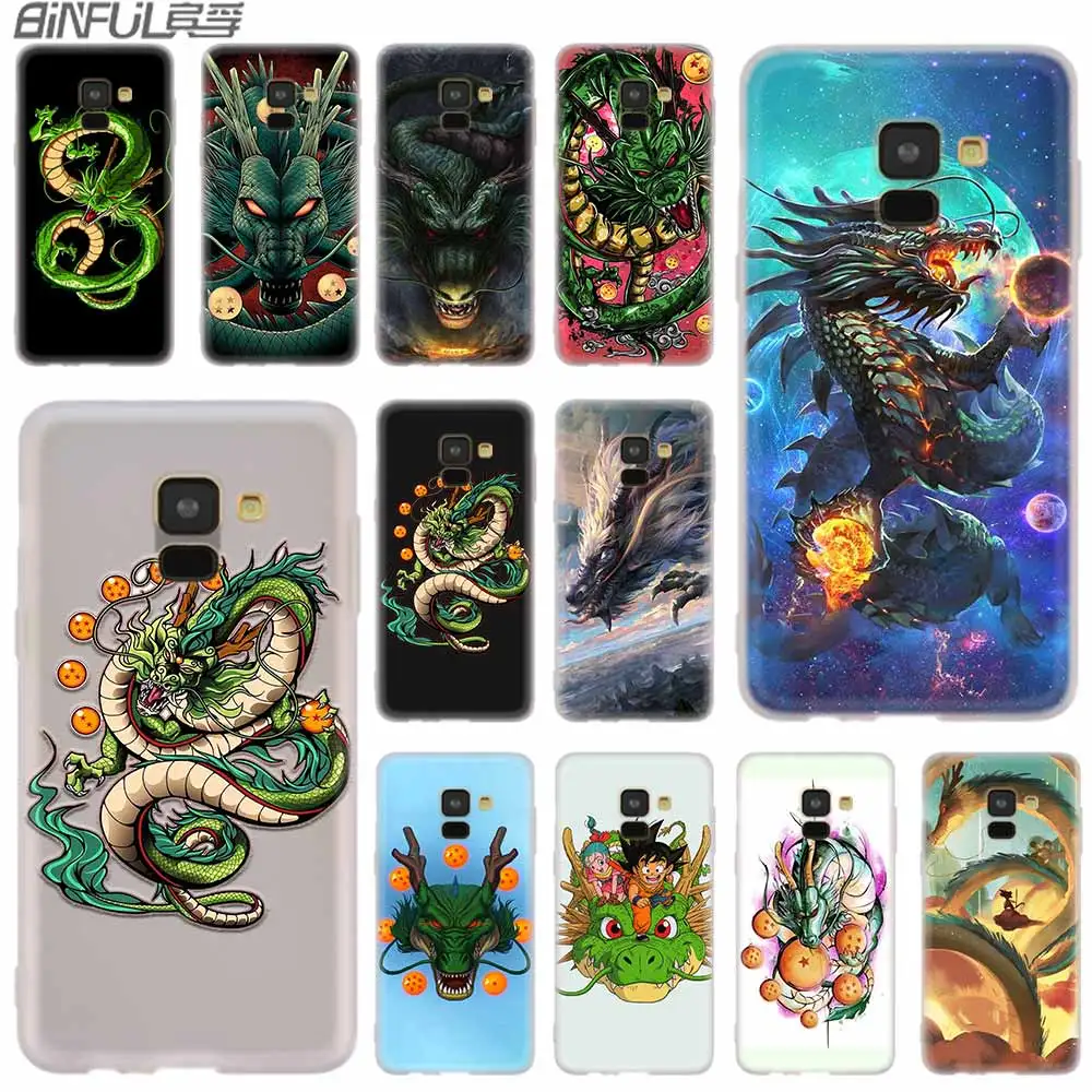 Chinese Dragon Silicone Case For Samsung A52 A32 A12 A72 A42 A21S 5G A3 A5 A6 A7 A8 Plus 2018 Cover | Мобильные телефоны и