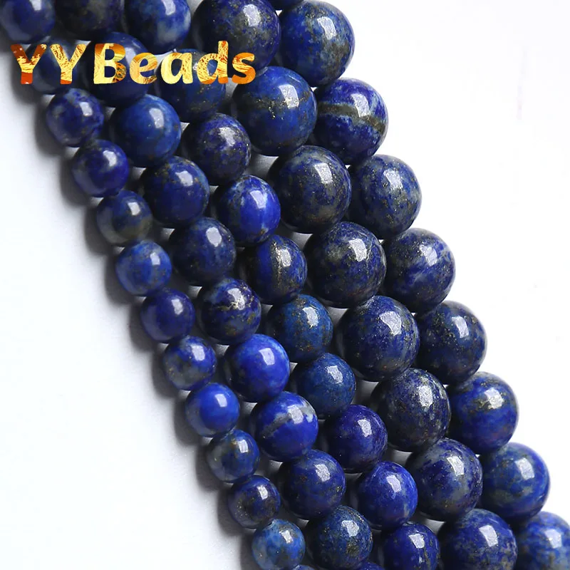 

Бусины Из Натурального лазурита, круглые бусины россыпью для изготовления ювелирных изделий «сделай сам», для браслетов, ожерелий, 4/6/8/10/12 мм, 15 дюймов
