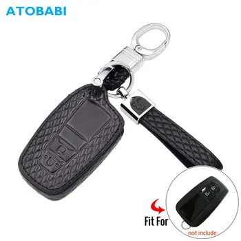 

Microfiber Leather Car Key Case For Toyota CHR C-HR 2017 Prius Camry 2018 2019 2 Buttons Smart Remote Fob Cover Auto Accessories