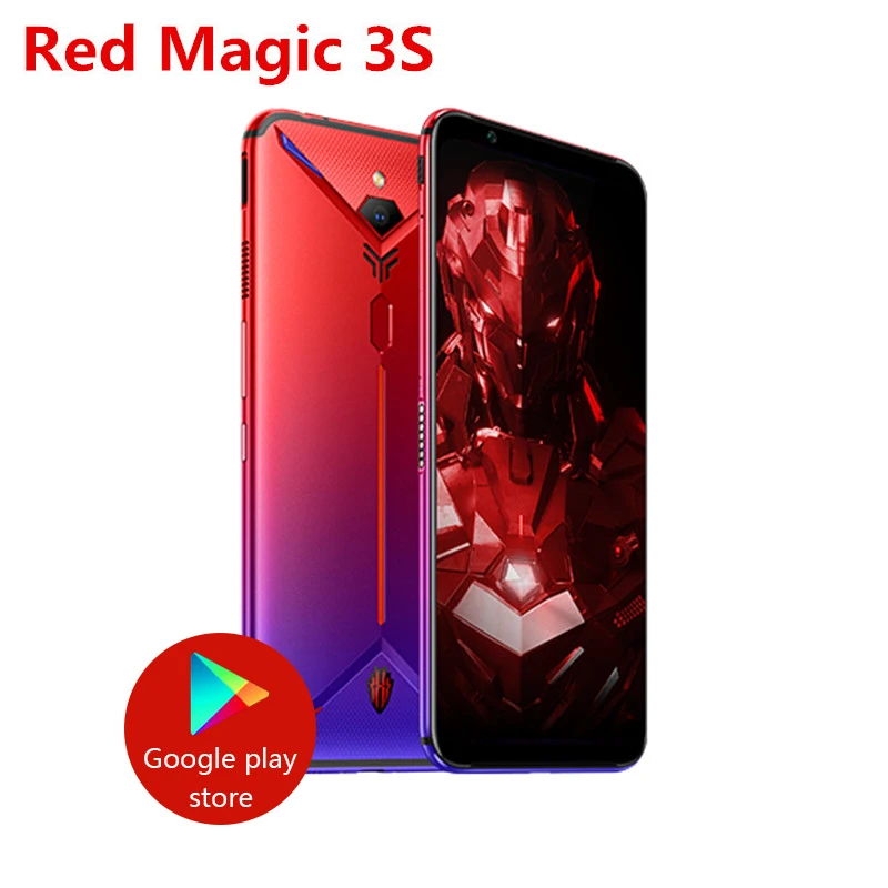 Смартфон zte Nubia Red Magic 3 S, 8 ГБ ОЗУ, 128 Гб ПЗУ, 6,65 дюйма, AMOLED Snapdragon 855, 5000 Мп+ Мп, мА/ч, смартфон