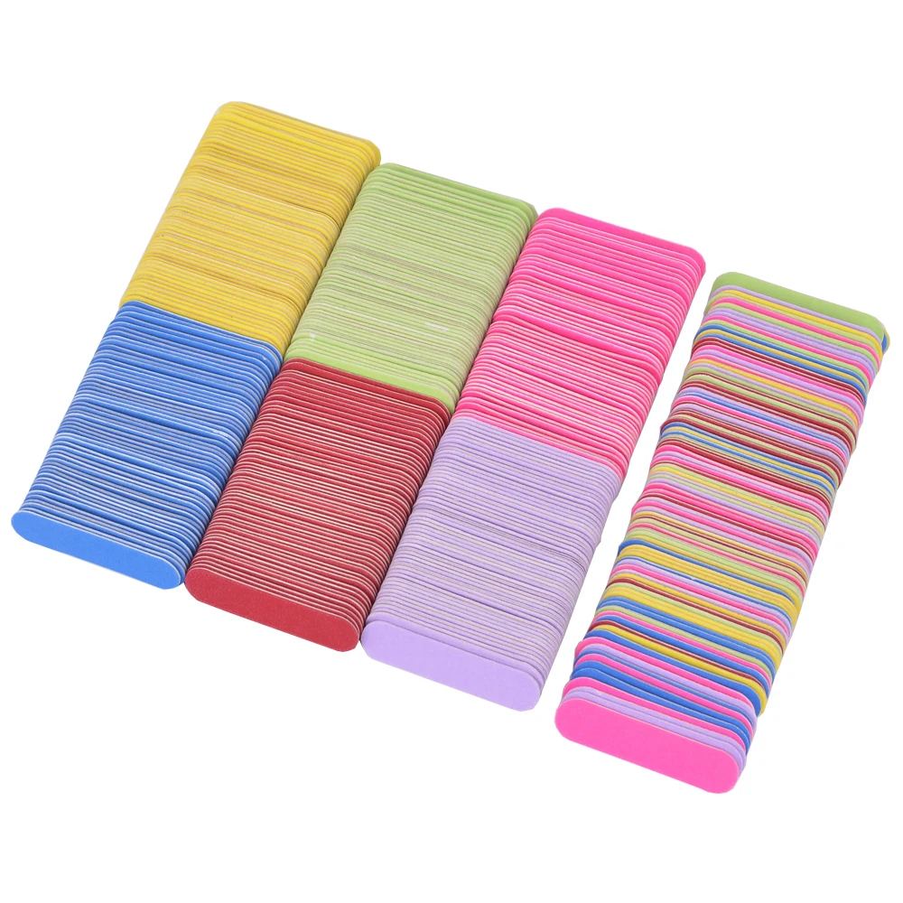 New 1000Pcs/Pack Professional Wooden Nail File 240/240 Grit Gel Polishing Nail Care Pedicrue Tools Beauty Salon Accessories