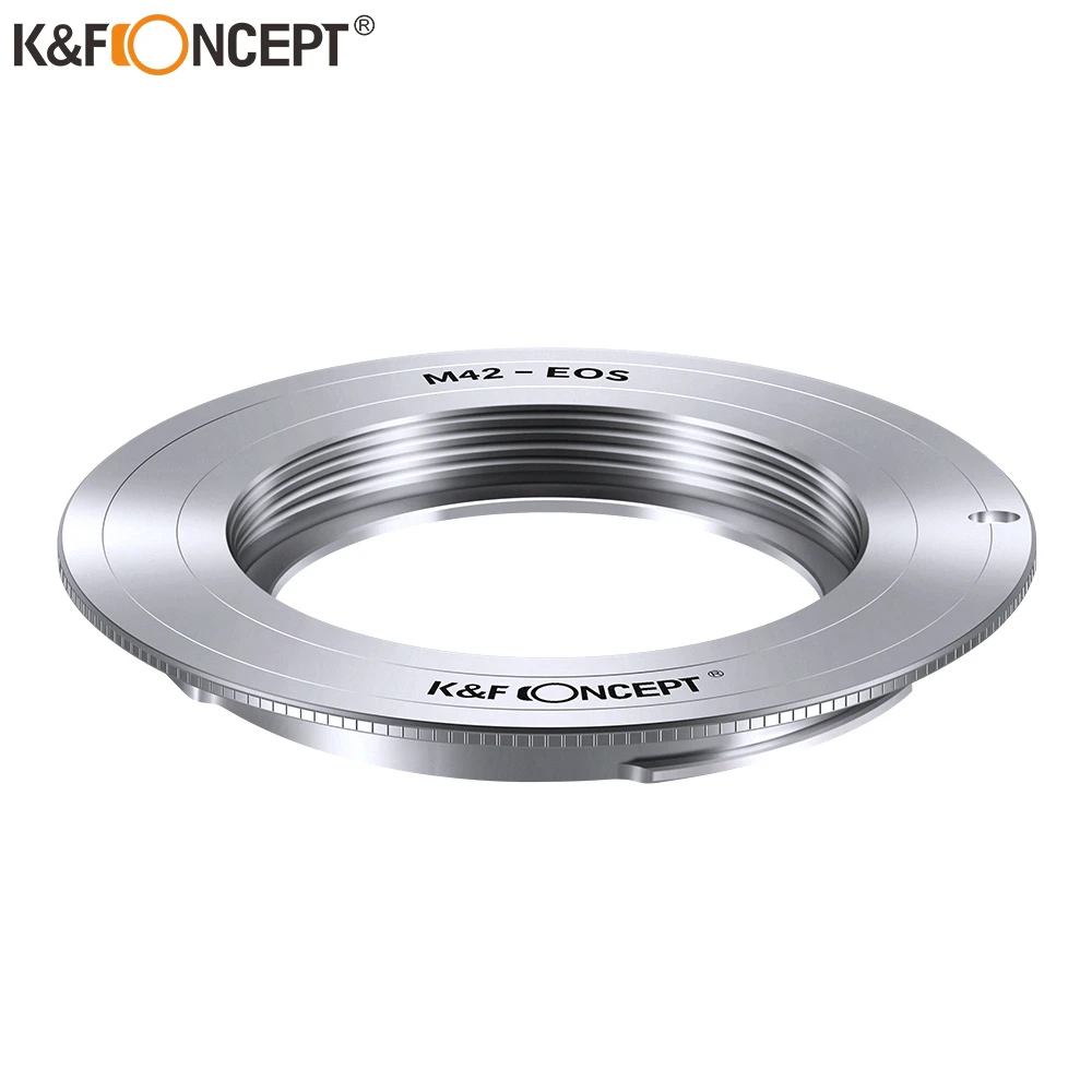 K & F CONCEPT anillo adaptador de montaje para lente a EOS EF, accesorio de Metal apto M42, cuerpo de cámara de montaje con tornillo para Canon EOS|k&f concept adapter|lens