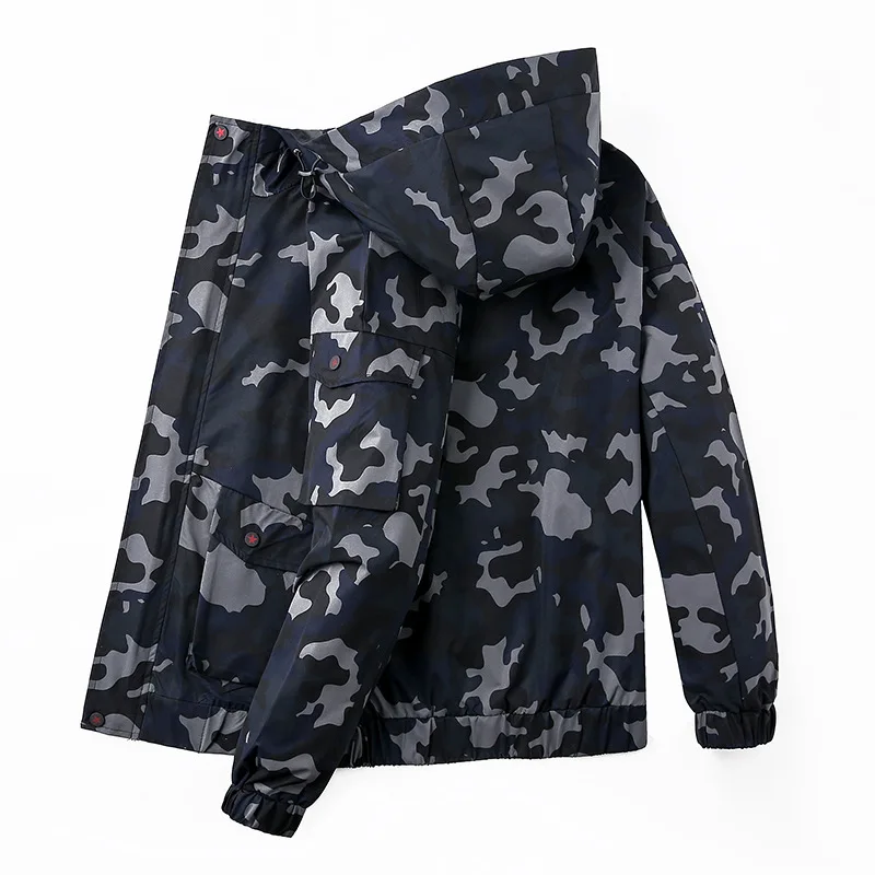 Новинка мужская модель размеры 6XL 7XL 8XL камуфляжная куртка с капюшоном куртки