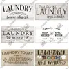 Putuo Decor Laundry Wooden Plaque Signs Wall Art Decor Decorative Plaque for Laundry Room Hanging Sign Washhouse Door Decoration ► Photo 3/6