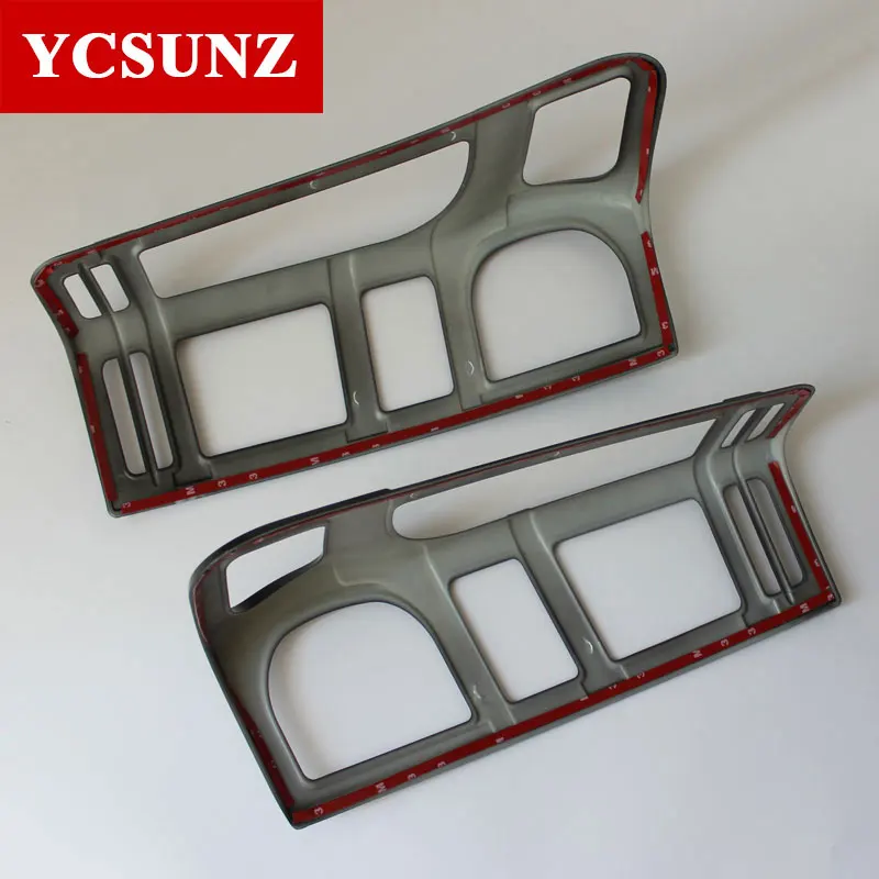 2012 2019 для ISUZU D MAX Аксессуары Матовая Черная задняя лампа крышка полоса отделка